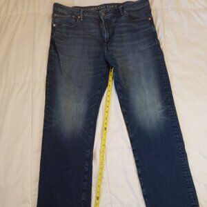 Men's American Eagle Jeans 38x32 AE AirFlex+ Original Bootcut Jean Twilight Blue